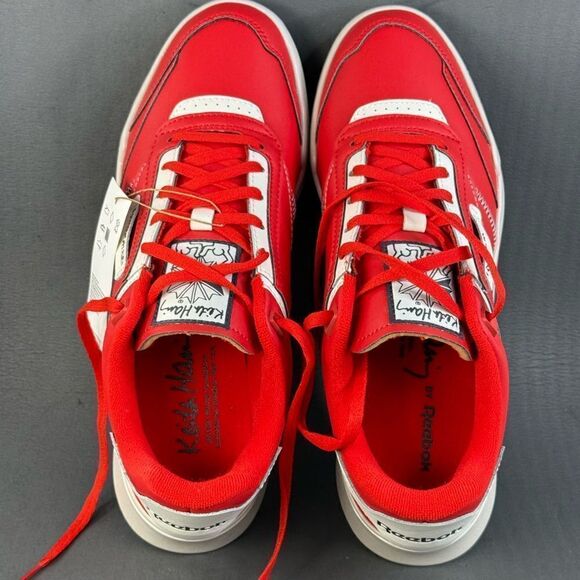 Reebok Keith Haring x Club C Legacy 'Three-Eyed Smiling Face' shoes mens size 8 - Picture 6 of 8